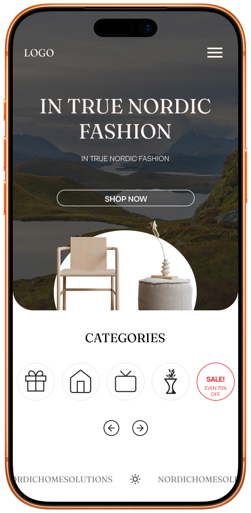 Nordic Home screen